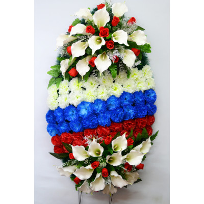 Венок 3035 Слон "Триколор" (h = 155см; b = 75см)